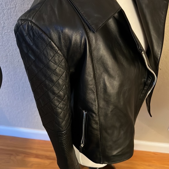NWOT Cusp Black Leather Jacket Size XS! - Picture 4 of 9